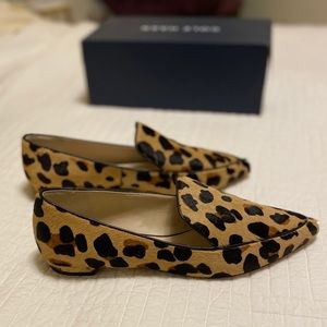 Cole Haan Jaguar print calf hair loafers